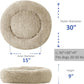 Washable Dog round Bed - Large Donut Dog Bed, Comfy Calming Cuddler